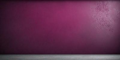 The primary subject of the image is a purple wall. The setting is a room with a purple wall, and the visual style is a photo. The dominant colors in the image are purple and pink, creating a calm and soothing atmosphere.