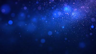 The primary subject of the image is a blue sky filled with bright, colorful stars. The setting is a night sky, and the visual style is a photo. The colors and mood of the image are vibrant and lively, with the blue sky and stars creating a sense of wonder and awe.