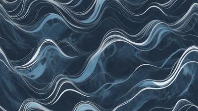 The primary subject of the image is a blue and white ocean wave. The setting is the ocean, with the wave being the main focus of the image. The visual style is a photo of the ocean, capturing the beauty of the waves. The dominant colors are blue and white, creating a serene and calming atmosphere.