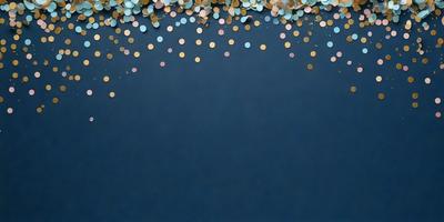 The primary subject of the image is a blue background with a pattern of gold stars. The setting is a dark blue surface, and the visual style appears to be a digital art or illustration. The dominant colors are blue and gold, creating a calm and serene atmosphere.