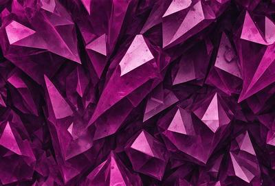 The primary subject of the image is a purple crystal wall, which is the main object, scene, or focus of the image. The setting/background features a purple crystal wall, which is the environment, backdrop, or surface visible in the image. The visual style of the image is digital art, as it is a digital illustration or drawing of a purple crystal wall. The dominant colors and overall atmosphere of the image are purple and pink, giving it a unique and visually striking appearance.