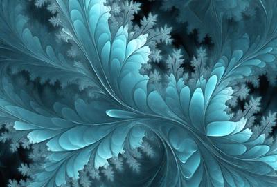 The primary subject of the image is a blue and white swirl pattern, which appears to be a digital art or illustration. The setting is a dark background, which contrasts with the swirl pattern. The visual style is a combination of digital art and illustration, creating a unique and eye-catching design. The dominant colors are blue and white, giving the image a calming and soothing atmosphere.