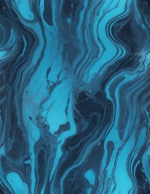 The primary subject of the image is a blue and white marble-like pattern. The setting is a blue background, which creates a striking contrast with the pattern. The visual style is a close-up of the marble-like pattern, showcasing its intricate details. The colors and mood of the image are predominantly blue and white, giving it a clean and elegant appearance.