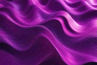 The primary subject of the image is a purple, swirling pattern that resembles a waterfall or a flowing river. The setting is a dark background, which contrasts with the vibrant purple color of the pattern. The visual style appears to be a digital art or illustration, as the pattern is intricately detailed and the colors are rich and saturated. The overall atmosphere of the image is one of beauty and tranquility, as the purple swirls evoke a sense of calmness and serenity.
