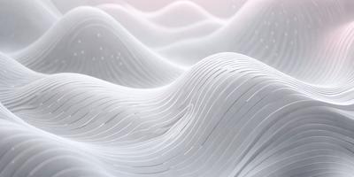The primary subject of the image is a white, textured surface that resembles a mountain range. The setting is a white background, and the visual style appears to be a combination of digital art and illustration. The colors and mood of the image are predominantly white, giving it a clean and minimalist appearance.
