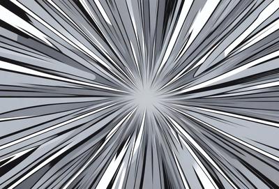 The primary subject of the image is a bright light source, possibly a sun or a light bulb, with a starburst pattern surrounding it. The setting is a black and white background, which adds a dramatic and artistic touch to the scene. The visual style is a combination of a photo and a digital art, illustration, or drawing, creating a unique and eye-catching effect. The colors and mood of the image are predominantly black and white, with a hint of brightness from the light source, giving it a bold and striking appearance.