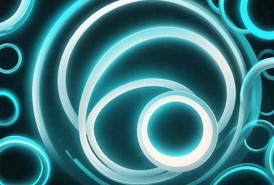 The primary subject of the image is a blue and white spiral pattern. The setting is a dark background, which contrasts with the bright colors of the spiral pattern. The visual style appears to be a digital art or illustration, as the spiral pattern is intricately detailed and has a modern, geometric appearance. The dominant colors are blue and white, creating a sense of calmness and sophistication.