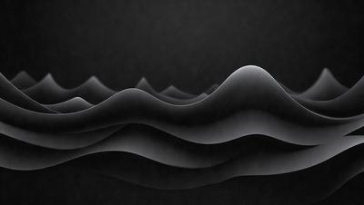 The primary subject of the image is a wave, which is the main object, scene, or focus of the image. The wave is depicted in a black and white style, giving it a classic and timeless appearance. The setting or background of the image is a dark, possibly black, surface, which contrasts with the wave, emphasizing its shape and form. The visual style of the image is a combination of photo and digital art, creating a unique and artistic representation of the wave. The colors and mood of the image are predominantly black and white, giving it a moody and dramatic atmosphere.