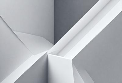 The primary subject of the image is a white wall with a corner. The setting is a room with a white wall, and the visual style is a photo. The colors and mood of the image are predominantly white, giving it a clean and minimalist appearance.