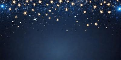 The primary subject of the image is a night sky filled with stars. The setting is a dark, star-filled sky, and the visual style is a digital art or illustration. The colors and mood of the image are predominantly dark and serene, with the stars providing a sense of wonder and tranquility.