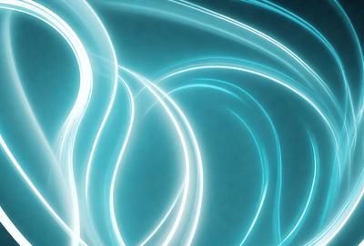 The primary subject of the image is a blue light, which appears to be a light source or a neon sign. The setting is a dark background, which contrasts with the bright blue light. The visual style is a digital art or illustration, as the light appears to be a digital creation. The colors and mood of the image are predominantly blue, creating a calm and serene atmosphere.