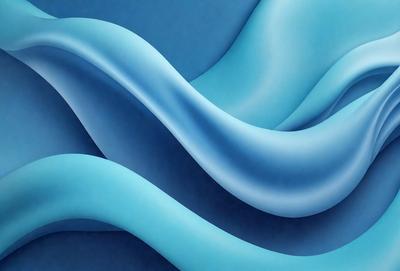 The primary subject of the image is a blue wave, which is the main focus of the scene. The wave is depicted in a digital art style, giving it a modern and visually appealing appearance. The setting is a blue background, which complements the blue wave and adds to the overall atmosphere of the image. The colors and mood of the image are predominantly blue, creating a sense of calmness and tranquility.