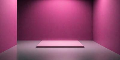 The primary subject of the image is a large, pink wall. The setting is a room with a pink background, and the visual style is a photo. The dominant colors in the image are pink, and the overall atmosphere is bright and vibrant.