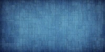 The primary subject of the image is a blue wooden wall with a patterned design. The setting is a room with a blue wooden floor. The visual style is a combination of a photo and a digital art, creating a unique and intricate design. The dominant colors are blue and white, giving the room a calm and serene atmosphere.