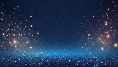 The primary subject of the image is a blue background with a pattern of white lights. The setting appears to be a night sky, with the blue background providing a contrasting backdrop. The visual style of the image is a digital art or illustration, as it features a unique and intricate pattern of white lights. The colors and mood of the image are predominantly blue and serene, creating a sense of calmness and tranquility.