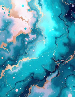 The primary subject of the image is a blue and gold swirling pattern, which appears to be a digital art or illustration. The setting is a blue and gold background, creating a vibrant and lively atmosphere. The visual style is a mix of digital art and illustration, with the swirling pattern being the main focus of the image. The colors and mood of the image are predominantly blue and gold, giving it a warm and inviting feel.