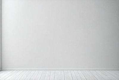 The primary subject of the image is a white wall with a white floor. The setting is a room with a white wall and floor, creating a clean and minimalistic atmosphere. The visual style is a photo, capturing the white wall and floor in detail. The colors and mood are predominantly white, giving the image a calm and serene feel.