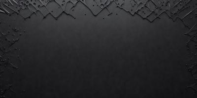 The primary subject of the image is a black background with a pattern of dripping water. The setting is a dark room, and the visual style is a black and white photo. The colors and mood of the image are dark and moody, creating a dramatic atmosphere.