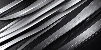 The primary subject of the image is a close-up of a silver metal surface, possibly a piece of art or a sculpture. The setting is a dark background, which contrasts with the shiny metal surface. The visual style appears to be a combination of a photo and digital art, as the image has a slightly blurred appearance. The colors and mood of the image are predominantly silver and black, creating a sense of depth and intrigue.