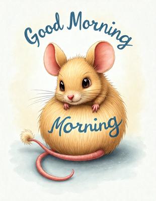 The primary subject of the image is a cute cartoon mouse. The mouse is sitting on a ball, which is placed on a surface. The visual style of the image is a digital art or illustration, with a colorful and cheerful atmosphere. The mouse appears to be smiling, adding a playful and friendly vibe to the scene.