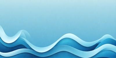 The primary subject of the image is a large, blue wave. The setting is a blue background, which creates a sense of depth and space. The visual style is a digital art or illustration, as the wave is depicted in a detailed and artistic manner. The dominant colors are blue and white, giving the image a calm and serene atmosphere.