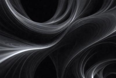 The primary subject of the image is a swirling, flowing pattern of light and dark colors. The setting is a dark background, which contrasts with the swirling pattern. The visual style is a combination of digital art and illustration, creating a dynamic and captivating scene. The colors and mood of the image are predominantly dark and moody, with the swirling pattern adding a sense of movement and energy to the overall atmosphere.