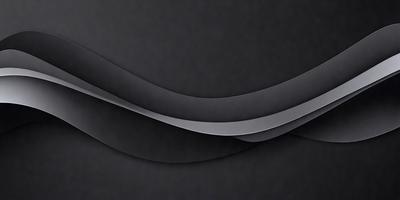 The primary subject of the image is a large, curved piece of metal, possibly a piece of art or a sculpture. The setting is a black background, which contrasts with the metal piece, making it stand out. The visual style appears to be a combination of photo and digital art, as the metal piece appears to be a blend of both. The colors and mood of the image are predominantly dark, with the metal piece being the main focal point.