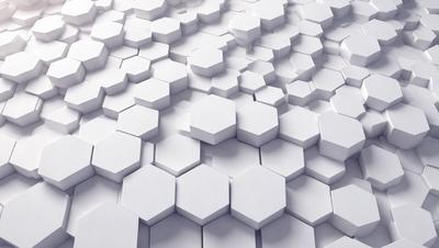 The primary subject of the image is a white hexagonal pattern, which is the main object, scene, or focus of the image. The setting or background consists of a white surface, which could be a wall or a floor. The visual style of the image is a digital art or illustration, as it is a well-defined and detailed pattern. The colors and mood of the image are predominantly white, giving it a clean and minimalist appearance.