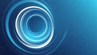 The primary subject of the image is a blue circle with a white line in the center. The circle appears to be a part of a larger blue background. The visual style of the image is digital art, as it is a close-up of a blue circle with a white line. The colors and mood of the image are predominantly blue and calm, creating a sense of tranquility.
