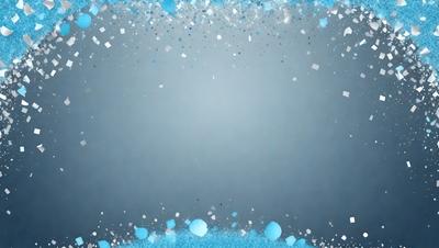 The primary subject of the image is a blue background with a pattern of blue and white snowflakes. The setting is a blue sky, and the visual style is a digital art or illustration. The dominant colors are blue and white, creating a calm and serene atmosphere.