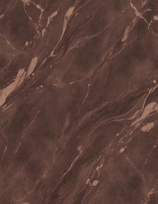 The primary subject of the image is a brown marble-like surface with a pattern of swirls and waves. The setting is a close-up of the marble, showcasing its intricate design. The visual style is a realistic representation of the marble, capturing its natural texture and patterns. The colors and mood of the image are warm and earthy, with the brown marble being the dominant color.