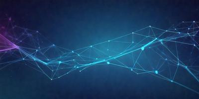 The primary subject of the image is a blue, geometric pattern. The setting is a dark blue background, which creates a contrasting and visually striking effect. The visual style is a combination of digital art and illustration, as the pattern appears to be a computer-generated design. The colors and mood of the image are predominantly dark and moody, with the blue hue adding a sense of depth and sophistication to the overall composition.