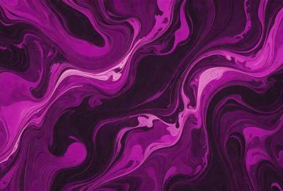 The primary subject of the image is a purple and black swirling pattern, which appears to be a digital art or illustration. The setting is a black background, and the visual style is a combination of digital art and illustration. The dominant colors in the image are purple and black, creating a moody and dramatic atmosphere.