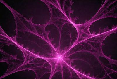 The primary subject of the image is a pink, purple, and white artistic design, which appears to be a digital art or illustration. The setting is a dark background, which contrasts with the vibrant colors of the design. The visual style is a combination of digital art and illustration, creating a unique and eye-catching pattern. The colors and mood of the image are predominantly pink and purple, giving it a warm and inviting atmosphere.