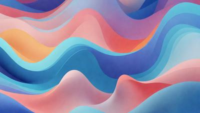 The primary subject of the image is a blue and pink wave pattern. The setting is a blue and pink background, which creates a visually appealing and vibrant atmosphere. The visual style of the image is a digital art or illustration, showcasing the artist's creativity and skill in designing the wave pattern. The colors and mood of the image are predominantly blue and pink, evoking a sense of calmness and tranquility.