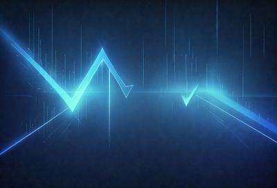 The primary subject of the image is a blue wave-like pattern, which is the main focus of the image. The setting is a dark blue background, creating a contrasting effect with the blue wave pattern. The visual style appears to be a digital art or illustration, as the blue wave pattern is the main element of the image. The colors and mood of the image are predominantly blue, creating a calm and serene atmosphere.