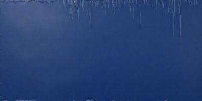 The primary subject of the image is a blue wall with a few white lines on it. The setting is a room with a blue background. The visual style is a painting, and the colors and mood are predominantly blue and calm.