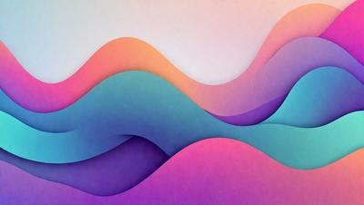The primary subject of the image is a colorful, abstract design featuring a combination of purple, pink, and blue hues. The setting is a white background, which provides a clean and minimalist appearance. The visual style is a mix of digital art and illustration, creating a unique and eye-catching pattern. The colors and mood of the image are vibrant and lively, evoking a sense of energy and creativity.