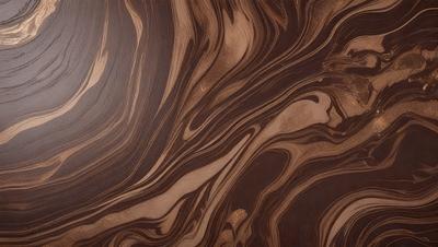 The primary subject of the image is a wooden surface with a unique and intricate pattern. The setting is a close-up view of the wooden surface, showcasing the detailed design. The visual style is a close-up of the wooden surface, which gives a sense of depth and texture. The colors and mood of the image are predominantly brown, creating a warm and natural atmosphere.