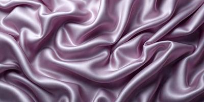 The primary subject of the image is a close-up of a piece of purple fabric, possibly a silk material. The setting is a room with a pink background, which adds a contrasting color to the scene. The visual style appears to be a photo, as it captures the details of the fabric. The colors and mood of the image are predominantly purple and pink, creating a soft and elegant atmosphere.