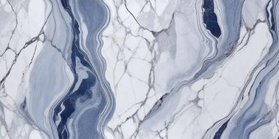 The primary subject of the image is a marble-like surface with a blue and white color scheme. The setting is a room with a blue and white marble wall, which serves as the background. The visual style is a close-up of the marble wall, showcasing its intricate patterns and textures. The colors and mood of the image are serene and elegant, with the blue and white color palette creating a sense of calmness and sophistication.
