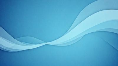 The primary subject of the image is a blue wave pattern, which is the main focus of the image. The setting is a blue background, and the visual style is a digital art or illustration. The dominant colors are blue and white, creating a calm and serene atmosphere.