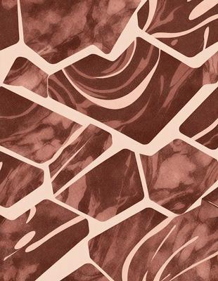 The primary subject of the image is a marbled pattern, which is the main object, scene, or focus of the image. The setting or background features a brown and white marbled pattern, which is the environment, backdrop, or surface visible in the image. The visual style of the image is a combination of photo and digital art, as it appears to be a photo of a marbled pattern, but it also has a digital art-like quality to it. The colors and mood of the image are predominantly brown and white, giving it a warm and earthy atmosphere.