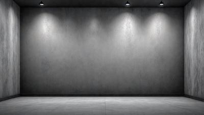 The primary subject of the image is a large, empty room with a white wall. The setting is a plain, white room with no furniture or decorations. The visual style is a black and white photo, which gives the image a classic and timeless appearance. The colors and mood are predominantly neutral, with a sense of emptiness and simplicity.