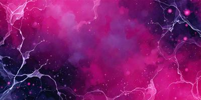 The primary subject of the image is a purple background with a pinkish hue. The setting is a space-like environment, possibly a nebula or a galaxy. The visual style is a digital art or illustration, with a focus on the colorful and vibrant atmosphere. The dominant colors are purple and pink, creating a warm and inviting mood.
