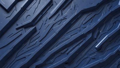 The primary subject of the image is a blue, textured surface with a pattern resembling a tire or a piece of art. The setting is a close-up of the blue surface, which appears to be a textured wall or a piece of artwork. The visual style is a close-up of the blue surface, showcasing its intricate pattern. The colors and mood of the image are predominantly blue, creating a calm and serene atmosphere.