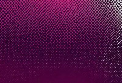 The primary subject of the image is a pattern of dots, which are scattered across a purple background. The setting appears to be a dark room, with the dots creating a visually striking pattern. The visual style of the image is a combination of a photo and a digital art, as the dots are arranged in a way that resembles a painting or a digital design. The colors and mood of the image are predominantly purple, creating a sense of depth and intrigue.