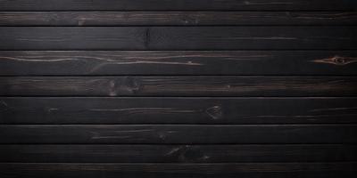 The primary subject of the image is a wooden wall with a black color. The setting is a room with a black wall, and the visual style is a close-up of the wooden wall. The colors and mood of the image are dark and moody, creating a sense of depth and texture.