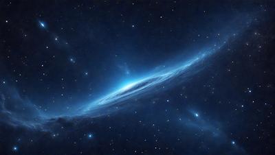 The primary subject of the image is a large, brightly lit spiral galaxy, which is the main object, scene, or focus of the image. The galaxy is set against a dark, star-filled sky, creating a contrast between the bright spiral and the surrounding darkness. The visual style of the image is a combination of a photo and digital art, as it captures the beauty of the spiral galaxy in a unique and artistic manner. The colors and mood of the image are predominantly dark and dramatic, with the spiral galaxy standing out as the main source of light and interest.