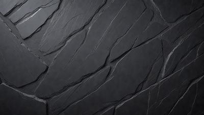 The primary subject of the image is a large, textured rock wall. The setting is a dark, possibly black, background that contrasts with the rock wall. The visual style appears to be a close-up of the rock wall, showcasing its intricate texture. The colors and mood of the image are predominantly dark, creating a moody and dramatic atmosphere.